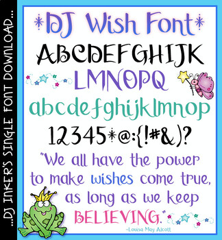 Preview of DJ Wish Font - Brush Lettering Calligraphy Font by DJ Inkers