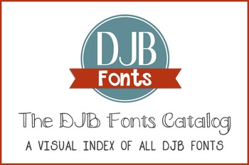 Preview of DJB Fonts Catalog