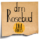 DM Fonts- DM Rosebud- Commercial and Non-Commercial License