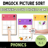 DMGOCK beginning sound picture sort phonics game- letter s