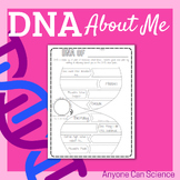 DNA About Me Biology INB First Day Activity