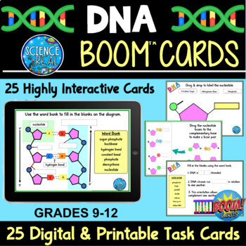 Preview of DNA Boom Cards - Digital DNA Task Cards