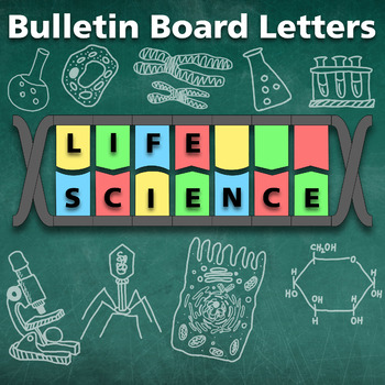 Preview of Back to Scholl: DNA Bulletin Board and Word Wall Letters For Science Classroom