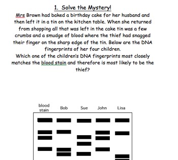 critical thinking questions about dna