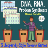 DNA, RNA, and Protein Synthesis Jeopardy Games Bundle