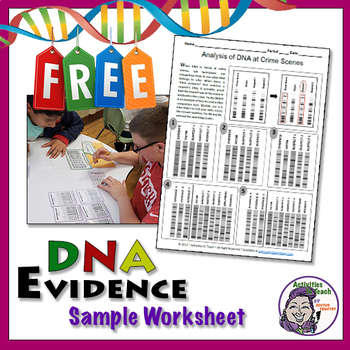 Preview of Middle School Forensics: DNA Evidence Worksheet Sample