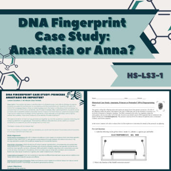 Preview of DNA Fingerprint Case Study: Princess Anastasia or Imposter?
