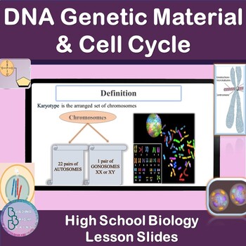 Preview of DNA Genetic Material & Cell Cycle | PowerPoint Lesson Slides High School Biology