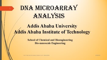 Preview of DNA Microarray Analysis