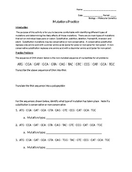 dna mutations essay