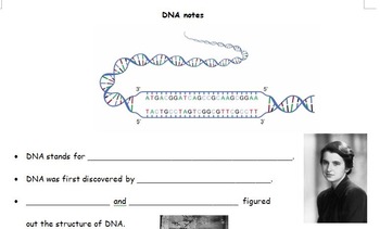 Preview of DNA Notes