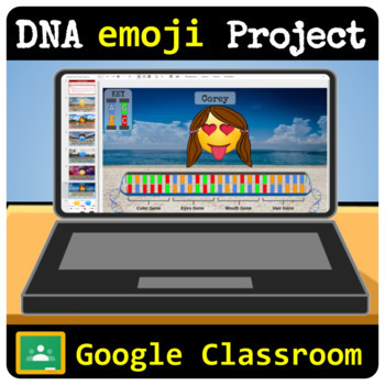 Preview of DNA Project - Building Emojis - Google Classroom | Distance Learning