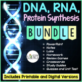 DNA, RNA, Protein Synthesis Bundle | Printable and Digital Distance Learning