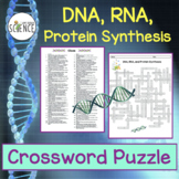 DNA, RNA, Protein Synthesis Crossword Puzzle