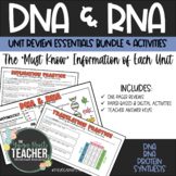 DNA & RNA Review Bundle [Distance Learning]