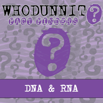 Preview of DNA & RNA Whodunnit Activity - Printable & Digital Game Options