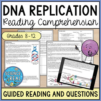Preview of DNA Replication Reading Comprehension Worksheets