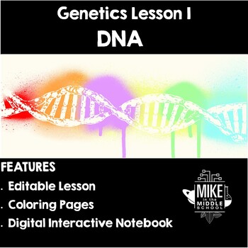 Preview of DNA Review for Middle School: Hybrid Genetics Lesson 1