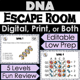 DNA Structure & Function Activity: Digital Escape Room (Ge