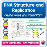DNA Structure and Replication Guided Notes and PowerPoint