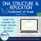 DNA Structure and Replication Checkpoint or Quiz-Distance 