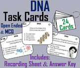 DNA Structure & Function Task Cards: Genetics & Heredity A