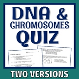 DNA and Chromosomes Quiz Middle School