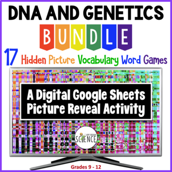Preview of DNA RNA Genetics - 17 Digital Hidden Picture Games