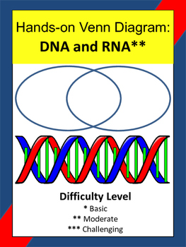 Preview of DNA and RNA Hands-On Venn Diagram Activity