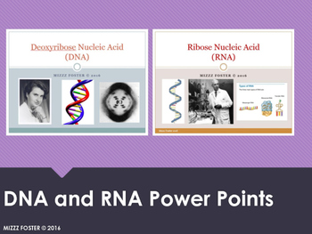 Preview of DNA and RNA PowerPoints