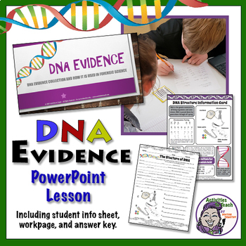 Preview of Middle School Forensics: DNA as Evidence PowerPoint with Worksheets