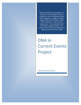 Preview of DNA in Current Events Project