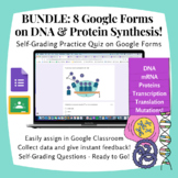 BUNDLE: DNA Quiz Digital Distance - Protein Synthesis, DNA