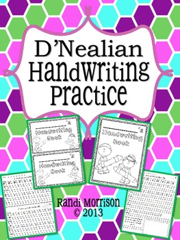 Preview of D'Nealian Handwriting Practice Book