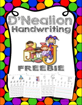 D'Nealion Handwriting Worksheets Uppercase and Lowercase Preview