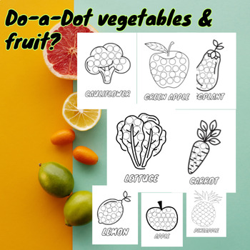 Preview of DO-A-DOT FRUIT AND VEGTABLES