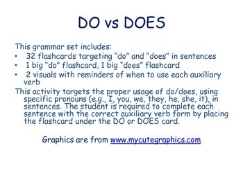 Preview of DO vs DOES