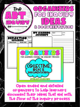 Preview of DOCUMENTATION & COLLECTING IDEAS | Graphic Organizers for Inquiry | BUNDLE