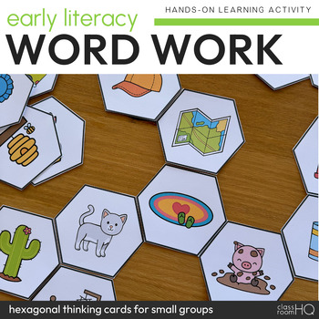 Preview of Hexagonal Thinking Cards | Science of Reading Hands-On Early Literacy Word Work