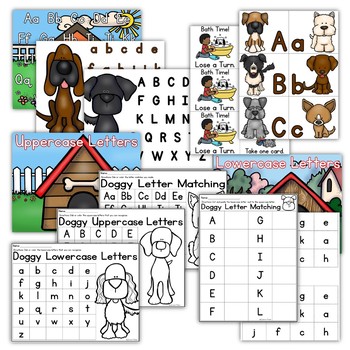 DOG LETTERS - DOG THEMED LETTER MATCHING ACTIVITIES by Creative in Primary