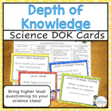DOK (Depth of Knowledge) Question Stems for Science 