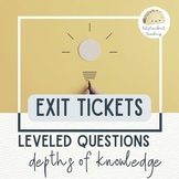 DOK-Leveled Exit Tickets (Digital and Printable)