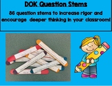 DOK Question Stem Task Card Sticks