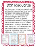 DOK Task Cards (Webb's Depth of Knowledge)