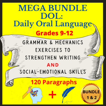 Preview of Punctuation and Grammar High School Mechanics Daily Lessons + Life SKills DOL