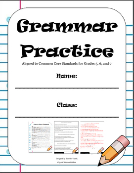 Preview of DOL Grammar Practice Book: Aligned to the Common Core ELA Standards