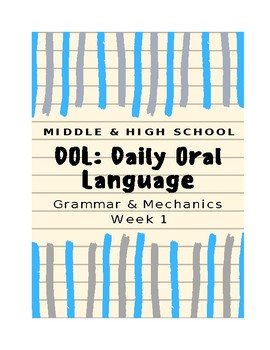 Preview of DOL : Grammar and Mechanics Bell-Ringers Warm-Ups | Secondary Life Skills Free