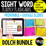 DOLCH Bundle: Digital + Printable Sight Word Fluency Flashcards