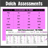 DOLCH SIGHT WORDS - Assessments, Progress Monitoring Tools