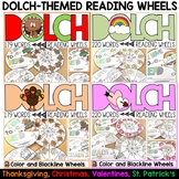 DOLCH THEMED READING WORD WHEELS: THANKSGIVING: CHRISTMAS:
